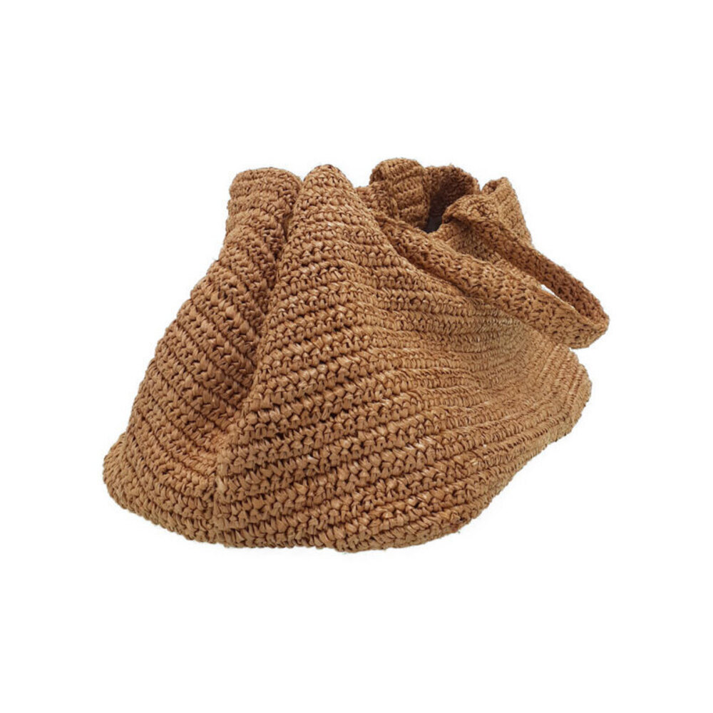 PRADA Raffia Tote Bag Brown - Picture 2 of 9